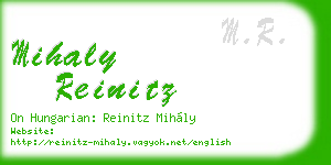 mihaly reinitz business card