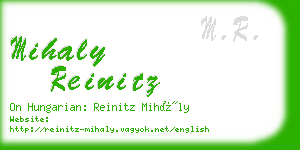mihaly reinitz business card
